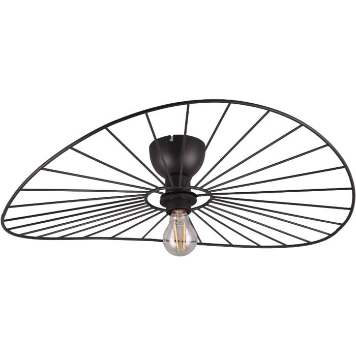 Trio  R61451032-TR Plafondlamp Chapeau zwart 60cm