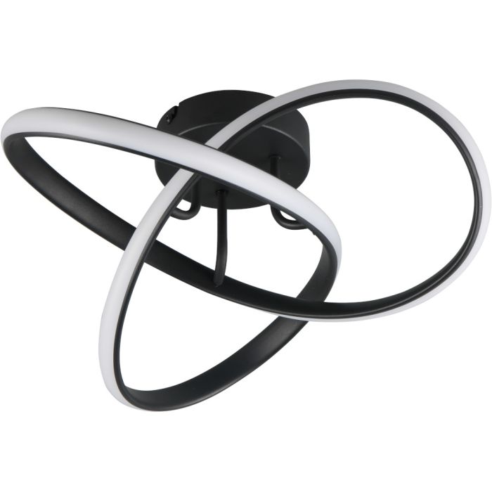 Trio  R62101132-TR Plafondlamp Meo zwart 40cm