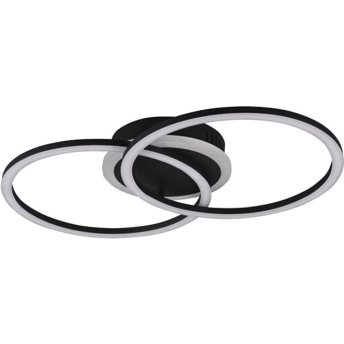 Trio  R62783132-TR Plafondlamp Venida zwart 50cm