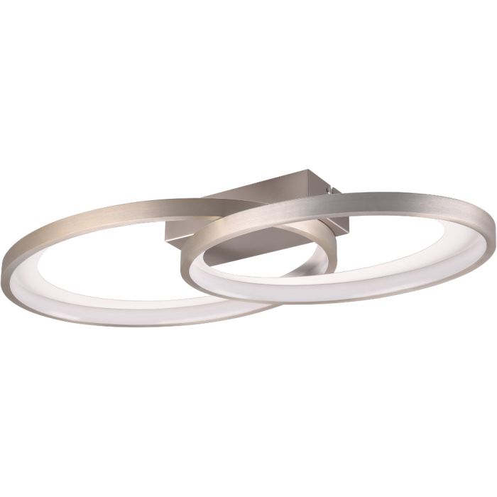 Trio  R64482107-TR Plafondlamp Malaga staal 58cm