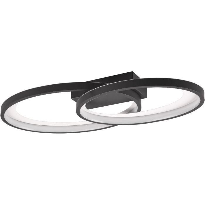 Trio  R64482134-TR Plafondlamp Malaga zwart 58cm