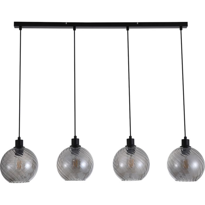 Searchlight SL-44520-4SM Hanglamp Radiance rookglas 110cm