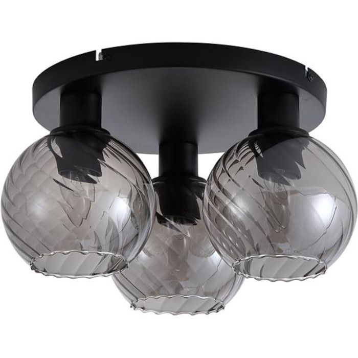 Searchlight SL-44521SM Plafondlamp Radiance rookglas 38cm