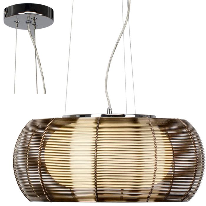 Brilliant 61190/53-BR Hanglamp Relax brons 40cm