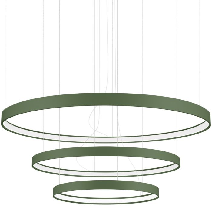 Thoro SOLTH.380 Hanglamp Rio olijfgroen 3r 110cm