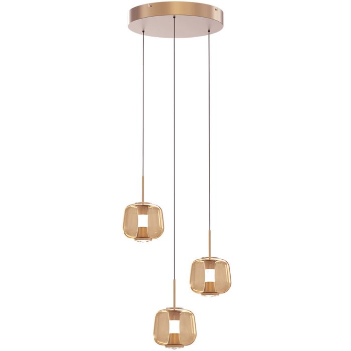 Freelight FR-H4233RG Hanglamp Rosa amber 35cm