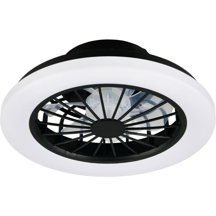 Trio  R69222132-TR Plafondventilator Rotsund zwart 39cm