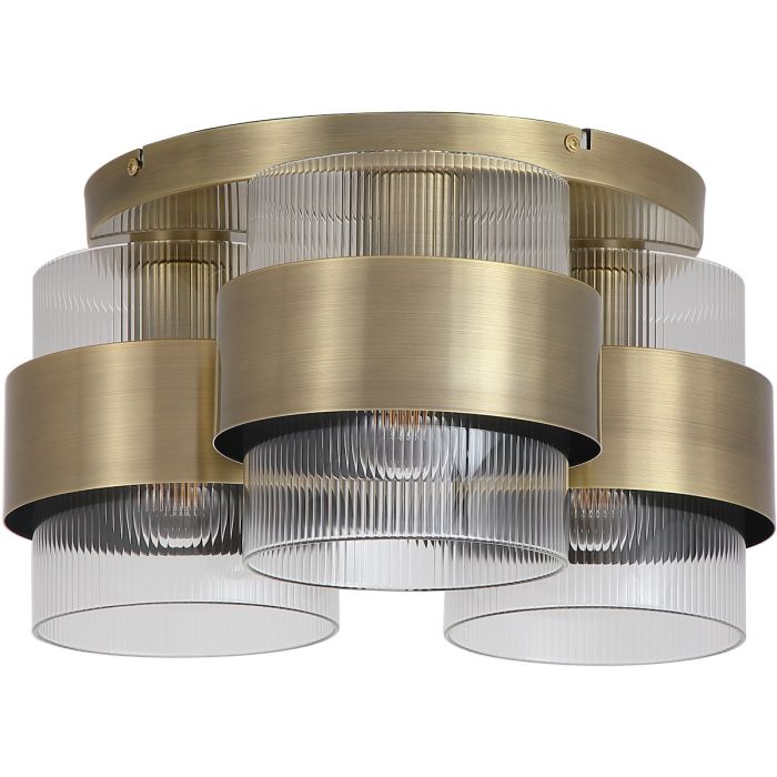 Searchlight SL-82345-3AB Plafondlamp Royal messing 42cm