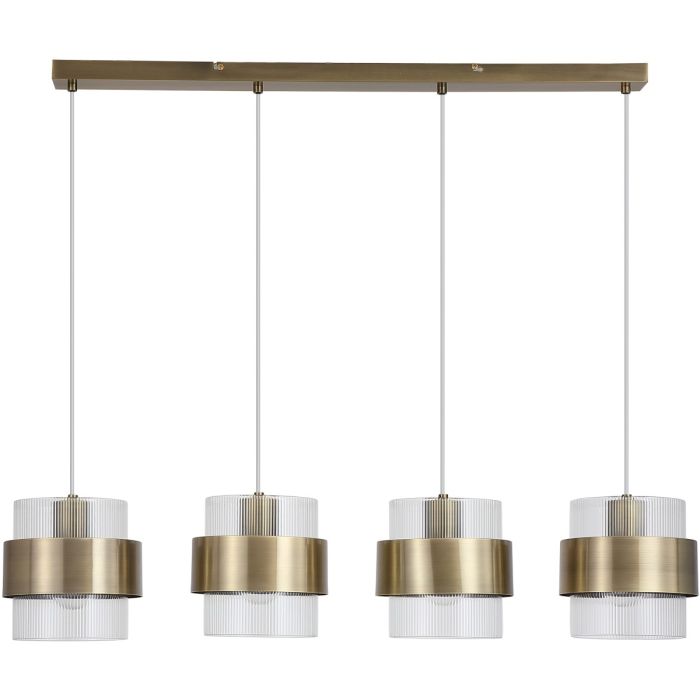 Searchlight SL-82434-4AB Hanglamp Royal messing 93cm