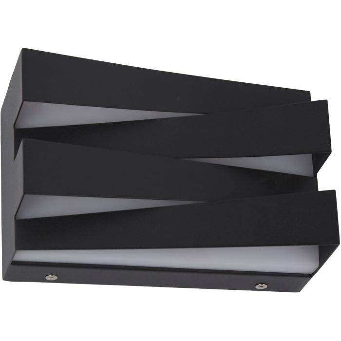 Searchlight SL-86410BK Wandlamp Section zwart 20cm