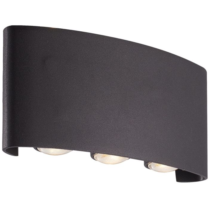 Searchlight SL-1226-6BK Buitenwandlamp Shadows zandzwart 18cm