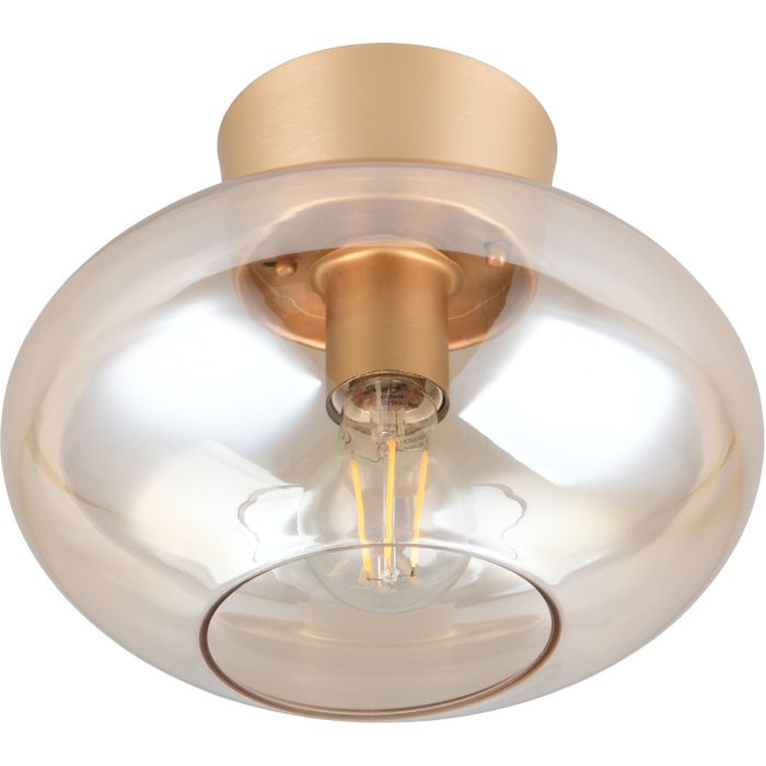 Trio  R66831013-TR Plafonniere Sidera amber 25cm