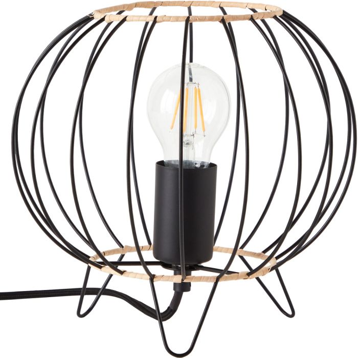 Brilliant 93086/76-BR Tafellamp Silemia zwart 23cm