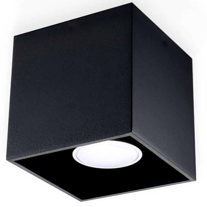 Soll SOL0022 Plafondlamp Quad zwart 10cm