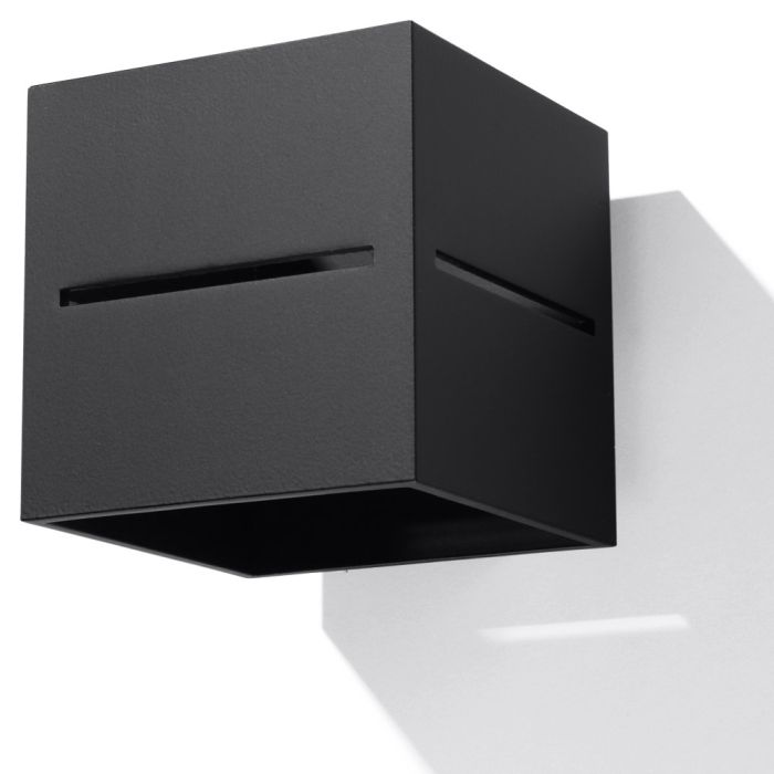 Soll SOL0204 Wandlamp Lobo zwart 10cm