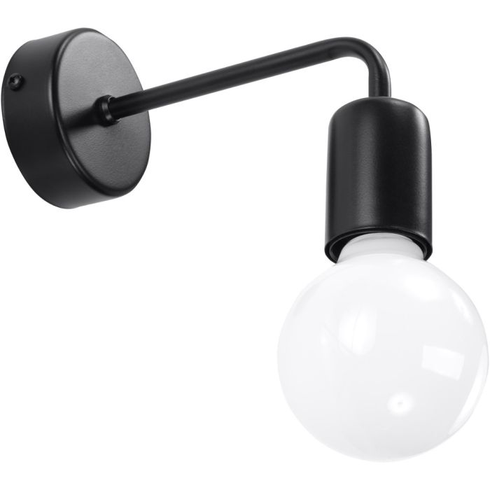 Soll SOL0306 Wandlamp Duomo zwart 14cm