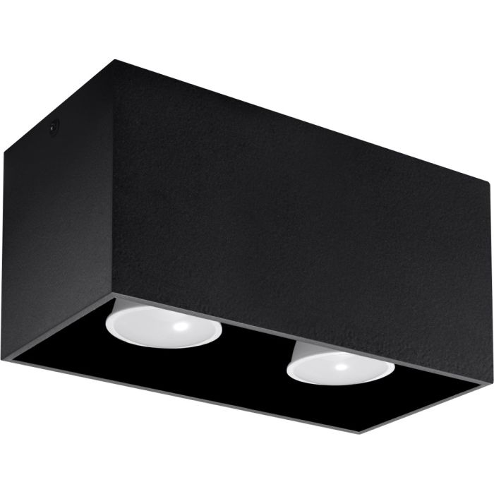 Soll SOL0381 Plafondlamp Quad zwart 20cm