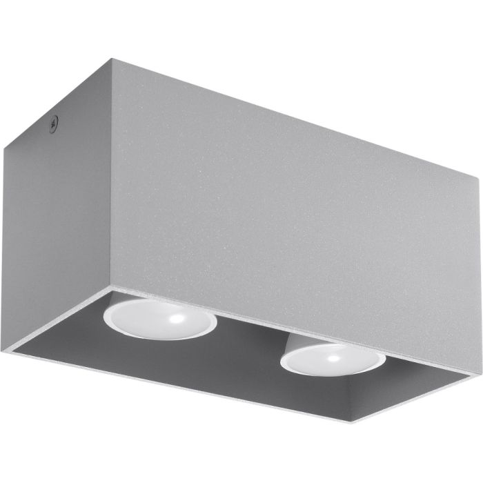Soll SOL0382 Plafondlamp Quad grijs 20cm