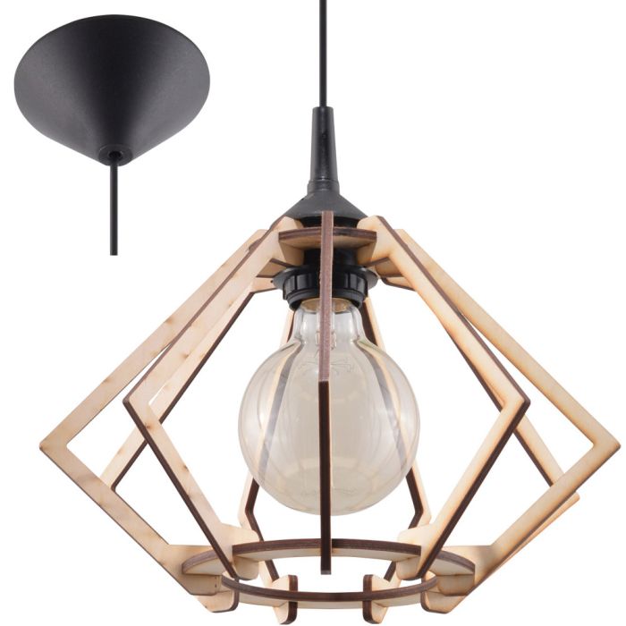 Soll SOL0393-EOL Hanglamp Pompelmo hout 28cm