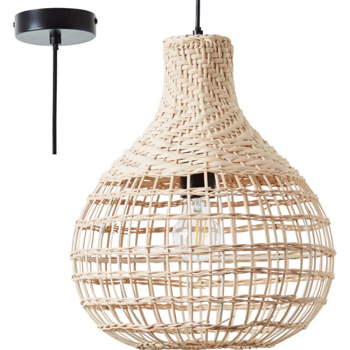 Brilliant 99550/09-BR Hanglamp Southsea rotan 33cm