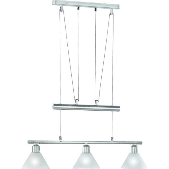 Trio  3751031-07-TR Hanglamp Stamina staal 66cm