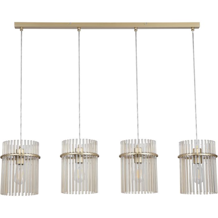 Searchlight SL-55620-4CP Hanglamp Swizzle goud 111cm