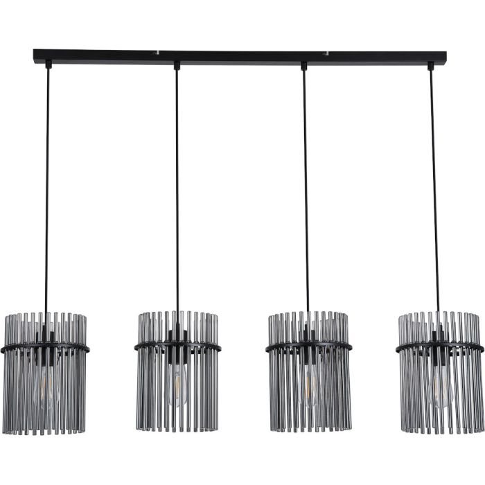 Searchlight SL-55620-4SM Hanglamp Swizzle zwart 111cm