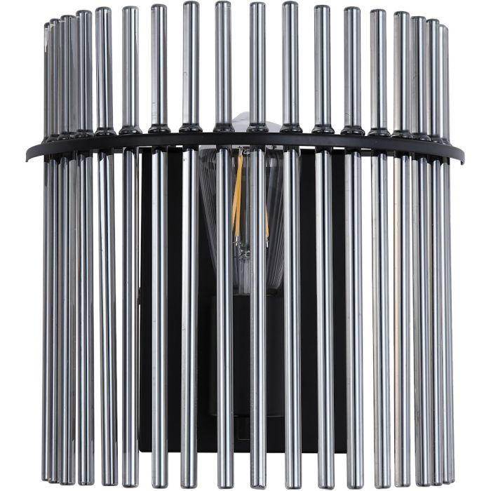 Searchlight SL-55625SM Wandlamp Swizzle zwart 26cm