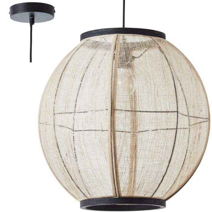 Brilliant 99484/76-BR Hanglamp Tanah jute 47cm
