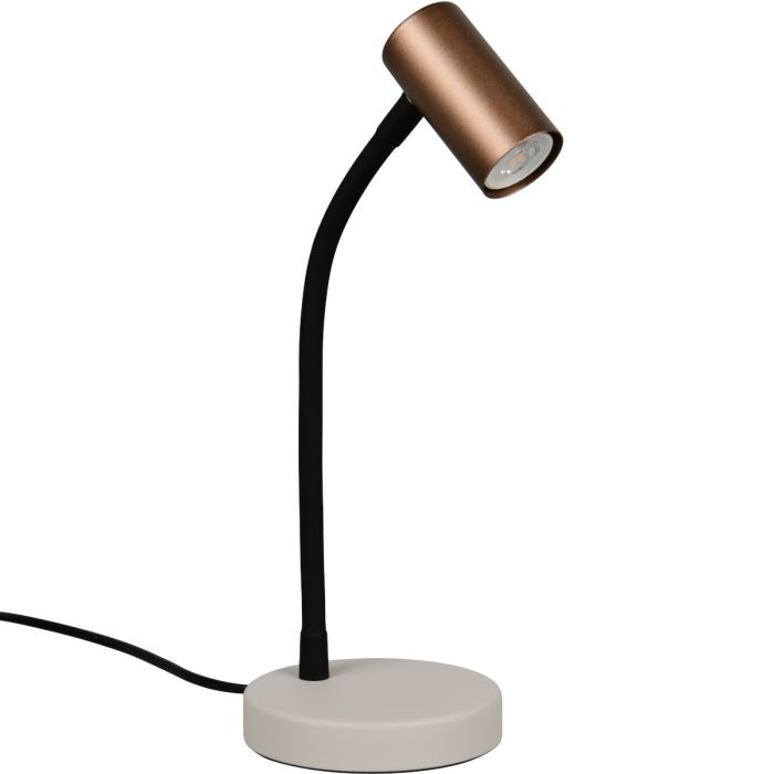Trio  R56851065-TR Bureaulamp Taryn koffie 36cm