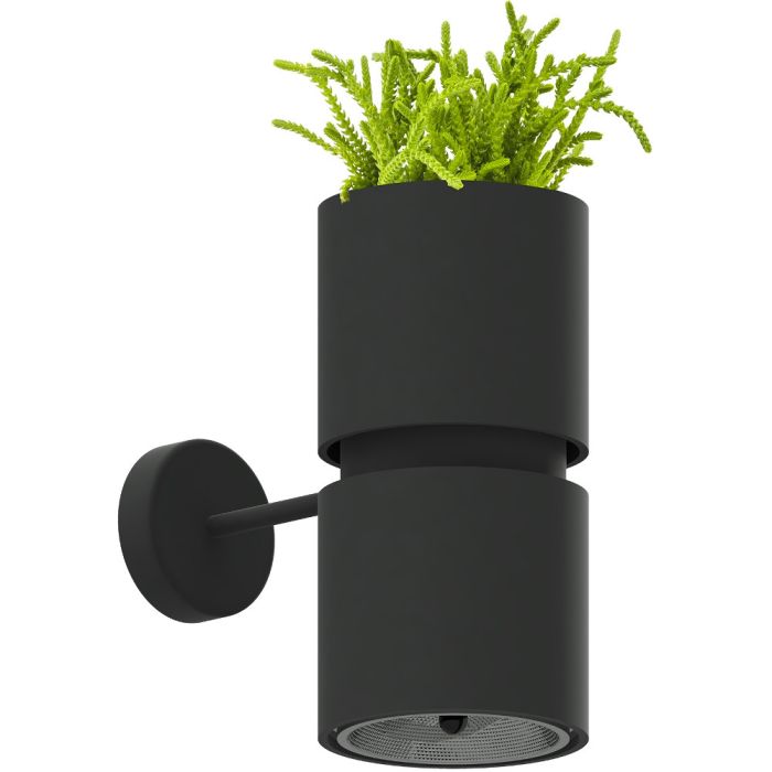 Thoro SOLTH.005CZ Wandlamp Kukkia zwart 24cm