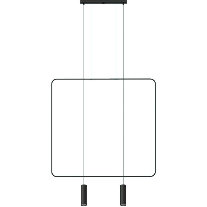 Thoro SOLTH.019CZ Hanglamp Rana zwart 100cm