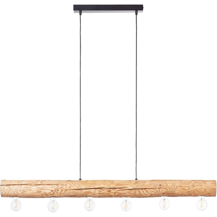 Brilliant 99433/35-BR Hanglamp Trabo dennenhout 115cm