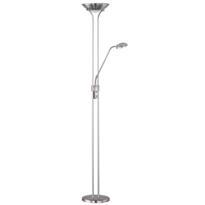 Trio  R42292107-TR Uplighter Spock staal 180cm