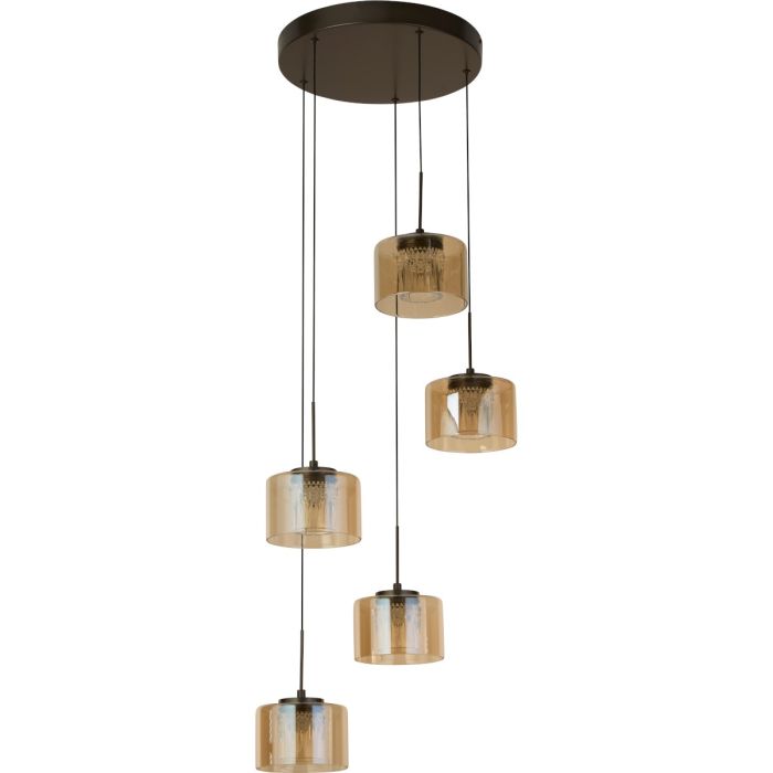 Searchlight SL-22321-5BZ Hanglamp Tumblers champagne 45cm