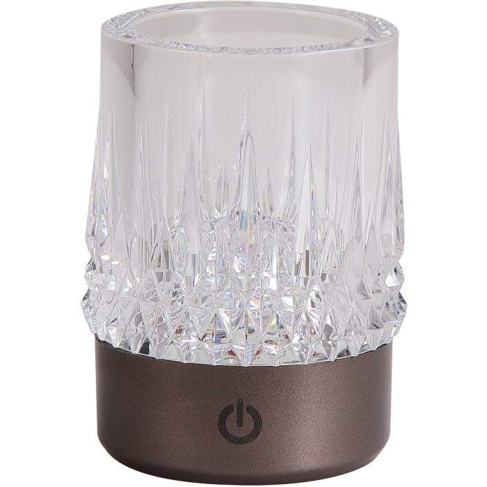 Searchlight SL-22322BZ Tafellamp Tumblers champagne 10cm
