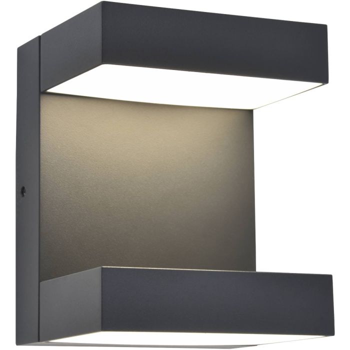 Lutec LT5116303118 Wandlamp Twisto antraciet 15cm