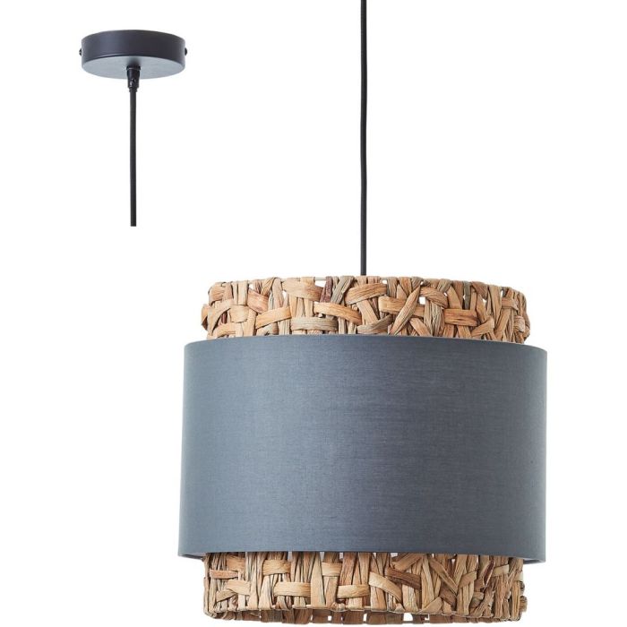 Brilliant 99826/22-BR Hanglamp Waterlilly grijs 35cm