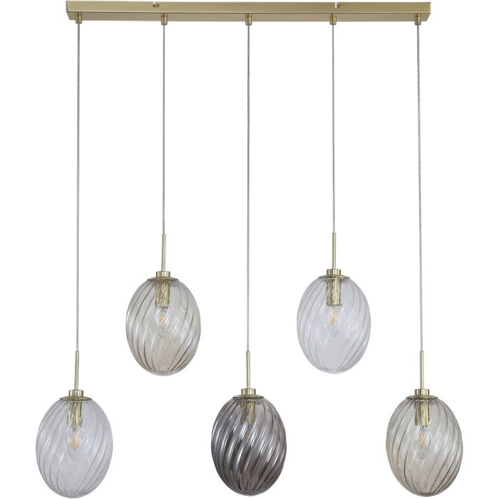 Searchlight SL-24141-5SB Hanglamp Whirl 91cm