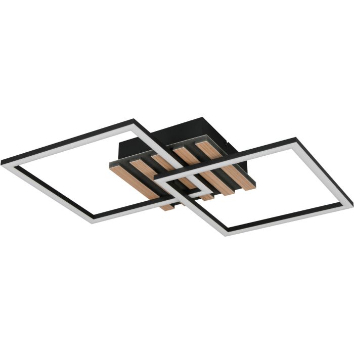 Trio  R63402132-TR Plafondlamp Zaro zwart 60cm