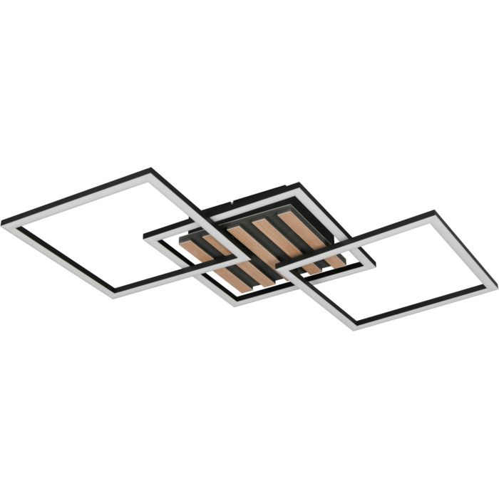 Trio  R63403132-TR Plafondlamp Zaro zwart 74cm