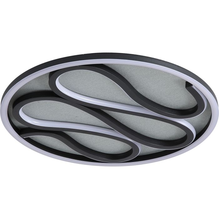 Searchlight SL-81100-39BK Plafonniere Zendisk zwart 39cm