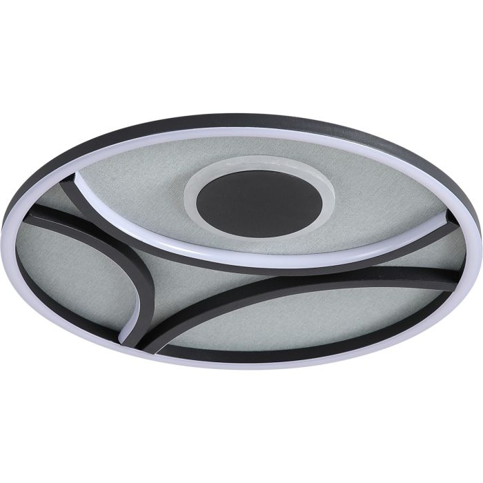 Searchlight SL-82100-39BK Plafonniere Zendisk zwart 39cm