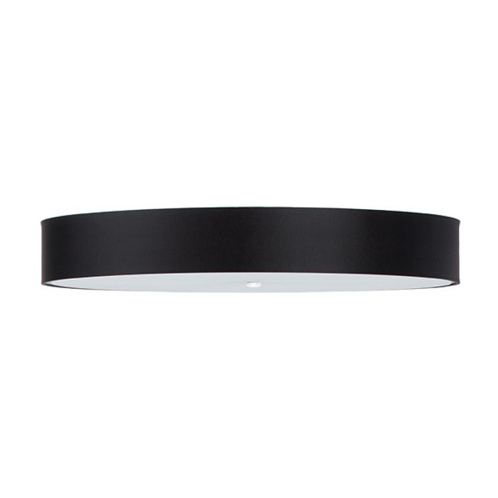 Sollux Skala SL.0818 grote zwarte plafondlamp van textiel