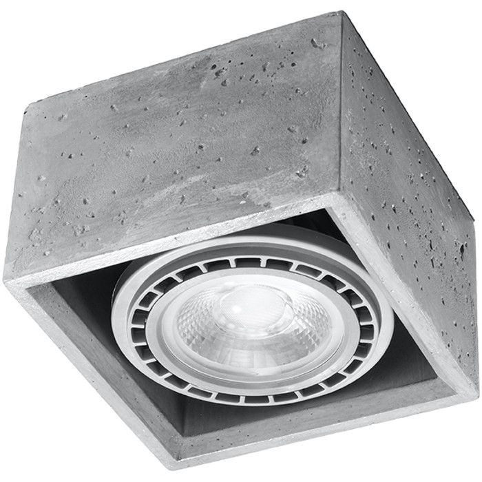 Sollux Quatro SL.0883 betonnen plafondlamp