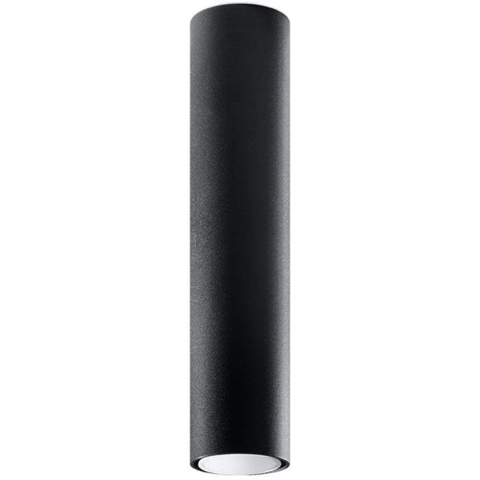 Sollux Lagos SL.1002 zwarte buis plafondlamp
