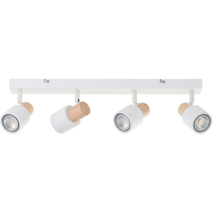 Brilliant Pini 10147/75 wit metaal met houten spot