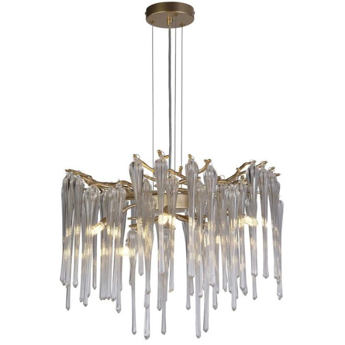 Searchlight Heritage 10425-5GO goud kleurige kroonluchter