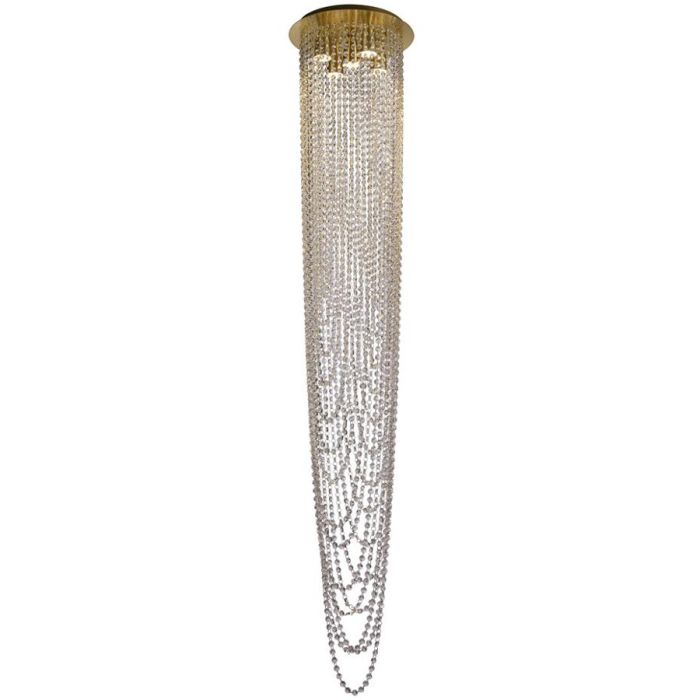 Searchlight Swoop 10883-5SB hanglamp voor de vide