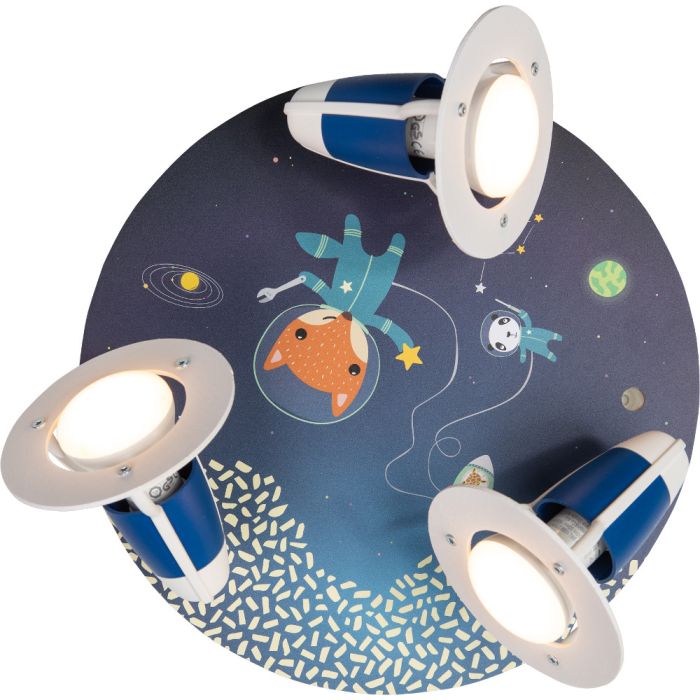 Elobra Ruimte Missie kinder plafondspot 138403